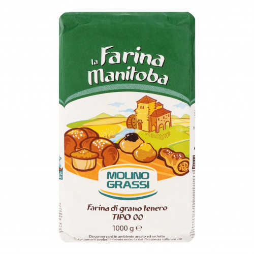 Борошно з м'яких сортів пшениці La Farina Manitoba Molino Grassi м/у 1кг